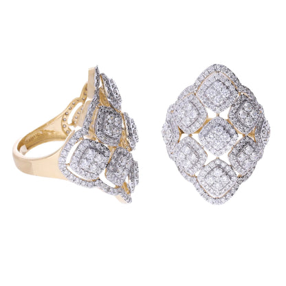 2.60 Ct Natural Diamond Elizabeth Ring - Helodia Jewelry