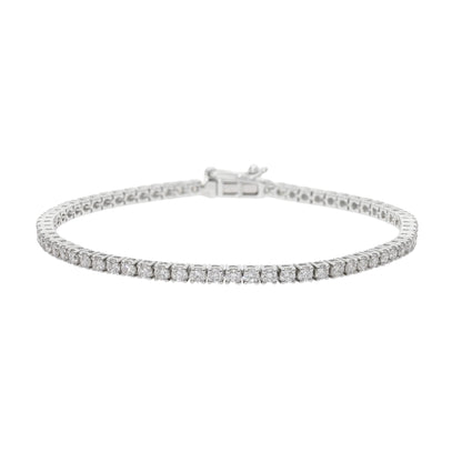 3 Ct Natural Diamond Classic Tennis Bracelet - Helodia Jewelry
