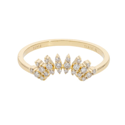 0.18 Ct Natural Diamond Rita Ring - Helodia Jewelry