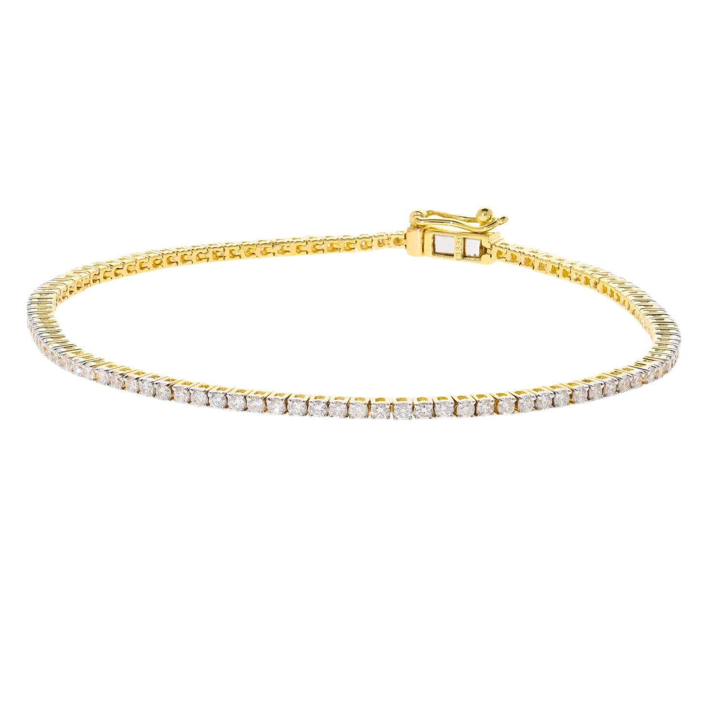 1.25 Ct Natural Diamond Tennis Bracelet - Helodia Jewelry