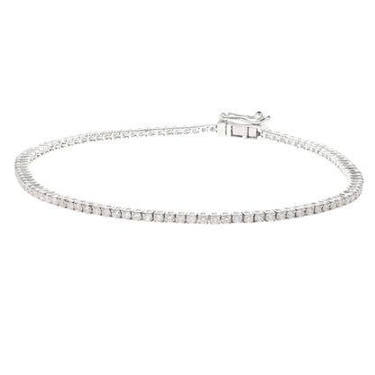 1.25 Ct Natural Diamond Tennis Bracelet - Helodia Jewelry
