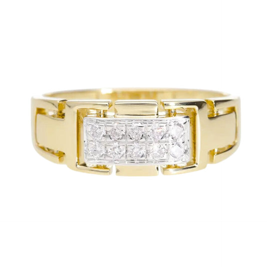 0.30 Ct Natural Diamond Puzzle Ring - Helodia Jewelry