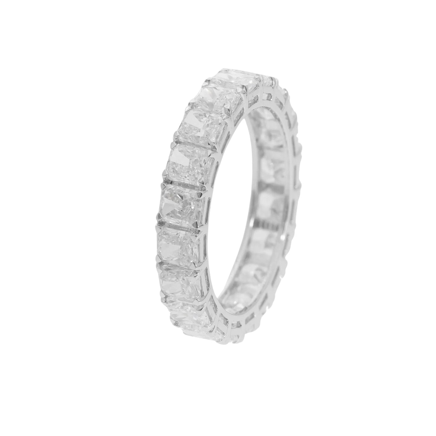 4.86 Ct Natural Diamond Juliana Eternity Ring - Helodia Jewelry
