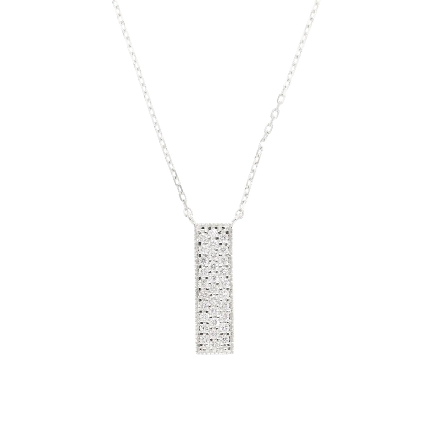 0.25 Ct Natural Diamond Rectangle Charm