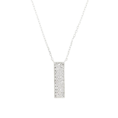 0.25 Ct Natural Diamond Rectangle Charm