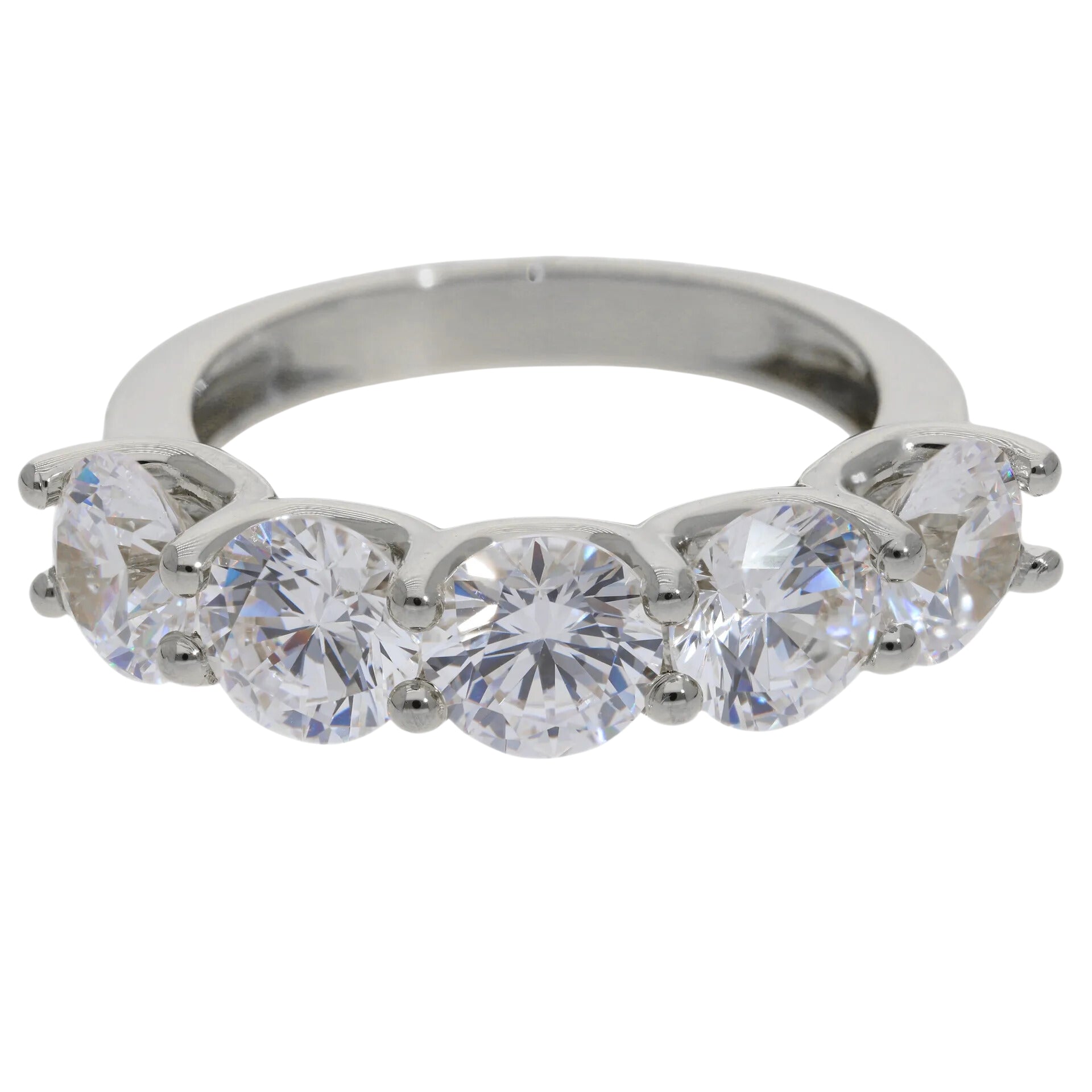 4 Ct Lab Grown Diamond Half Wedding Ring - Helodia Jewelry