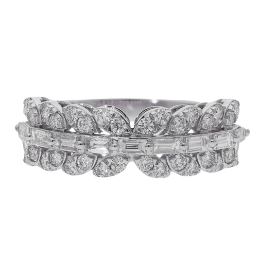 0.80 Ct Natural Diamond Victoria Ring - Helodia Jewelry