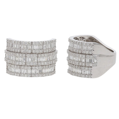 2.02 Ct Royal Natural Baguette Diamond Ring - Helodia Jewelry