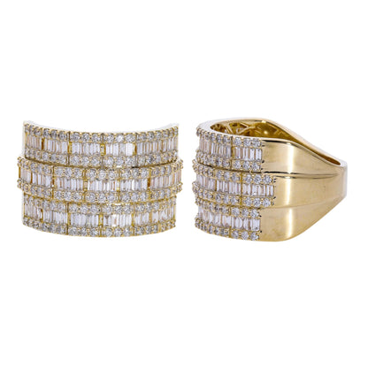 2.02 Ct Royal Natural Baguette Diamond Ring - Helodia Jewelry