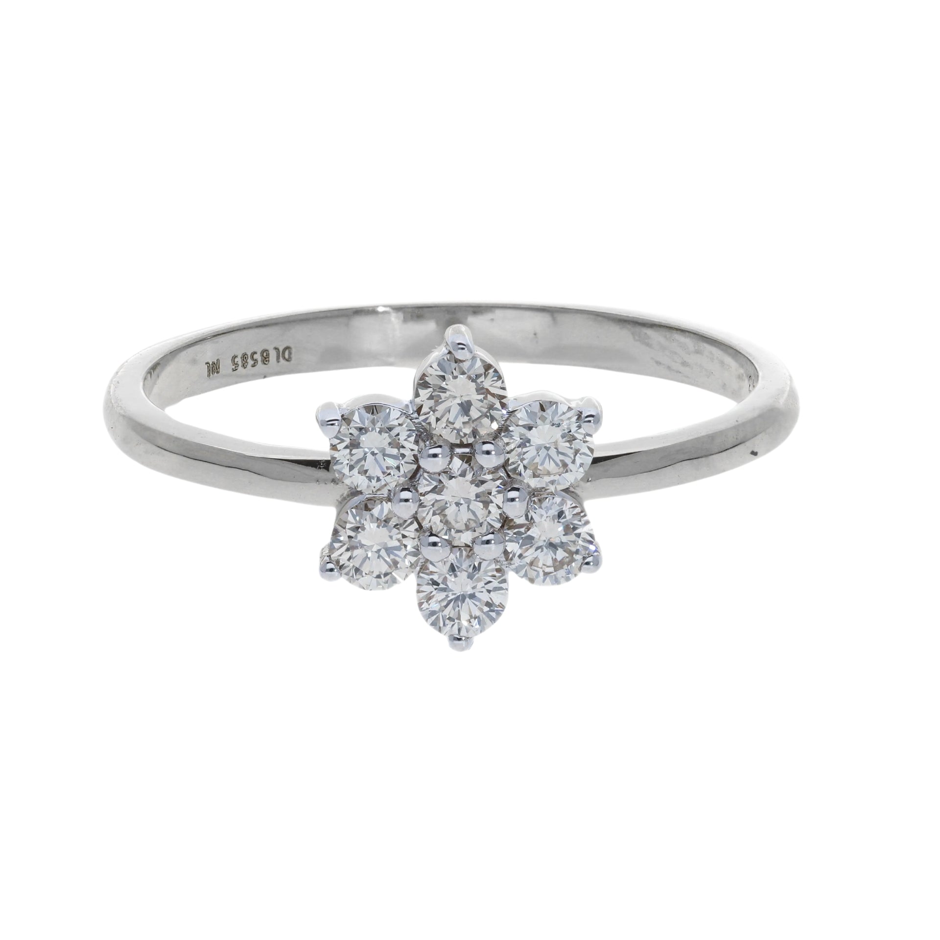 0.50 Natural Diamond Helodia's Flower Ring - Helodia Jewelry