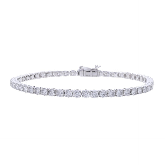 5.38 Ct Lab Grown Diamond Tennis Bracelet - Helodia Jewelry