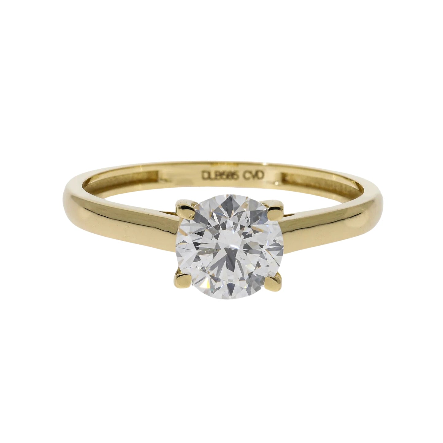 Brilliant Cut Lab Grown Diamond Solitaire Engagement Ring - Helodia Jewelry