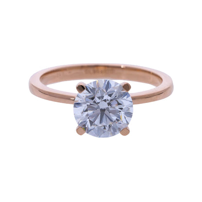 Brilliant Cut Lab Grown Diamond Solitaire Engagement Ring - Helodia Jewelry