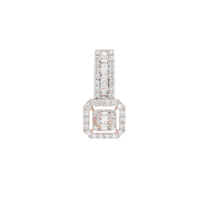0.50 Ct Natural Baguette Diamond Charm