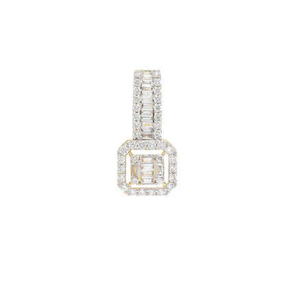 0.50 Ct Natural Baguette Diamond Charm