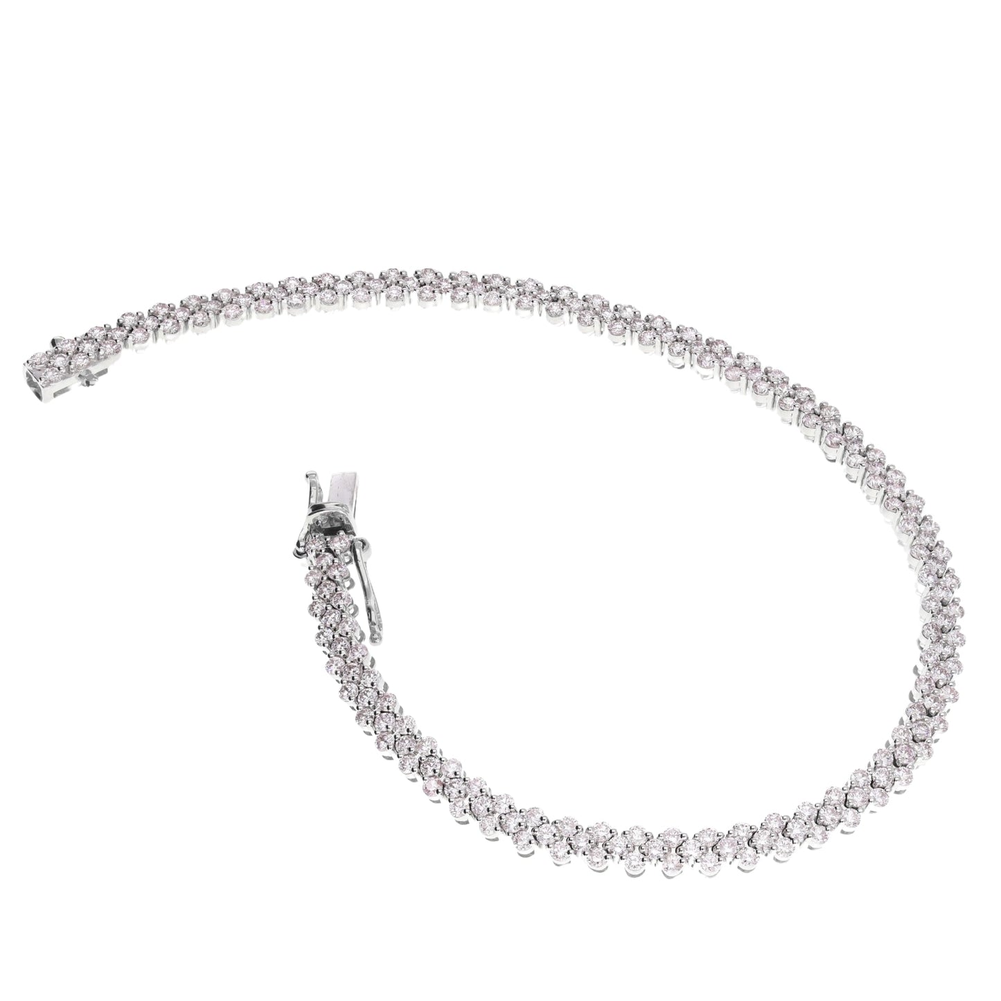 2.20 Ct Natural Diamond Snake Tennis Bracelet