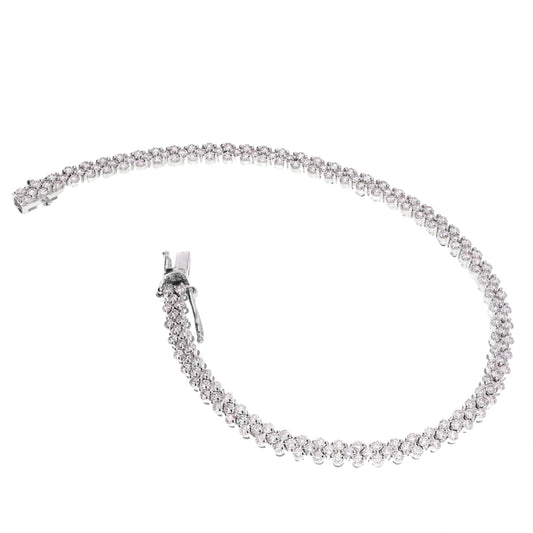 2.20 Ct Natural Diamond Snake Tennis Bracelet