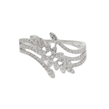 0.64 Ct Natural Pavé Diamond Athena Ring - Helodia Jewelry