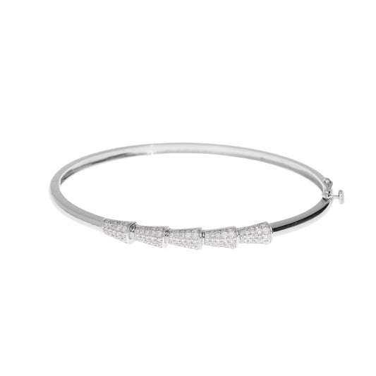 0.90 Ct Natural Diamond Elena Cuff Bracelet