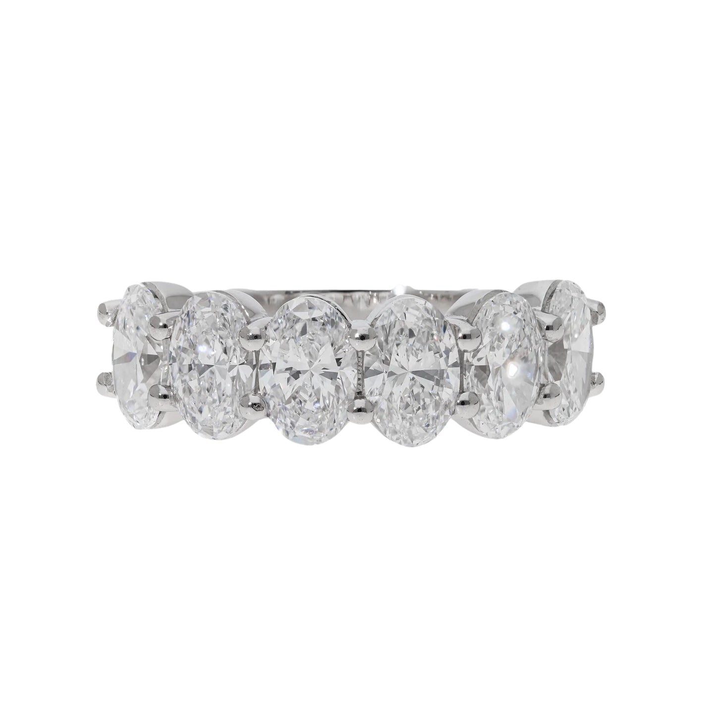 3.11 Ct Lab Grown Oval Cut Diamond Eternity Ring - Helodia Jewelry