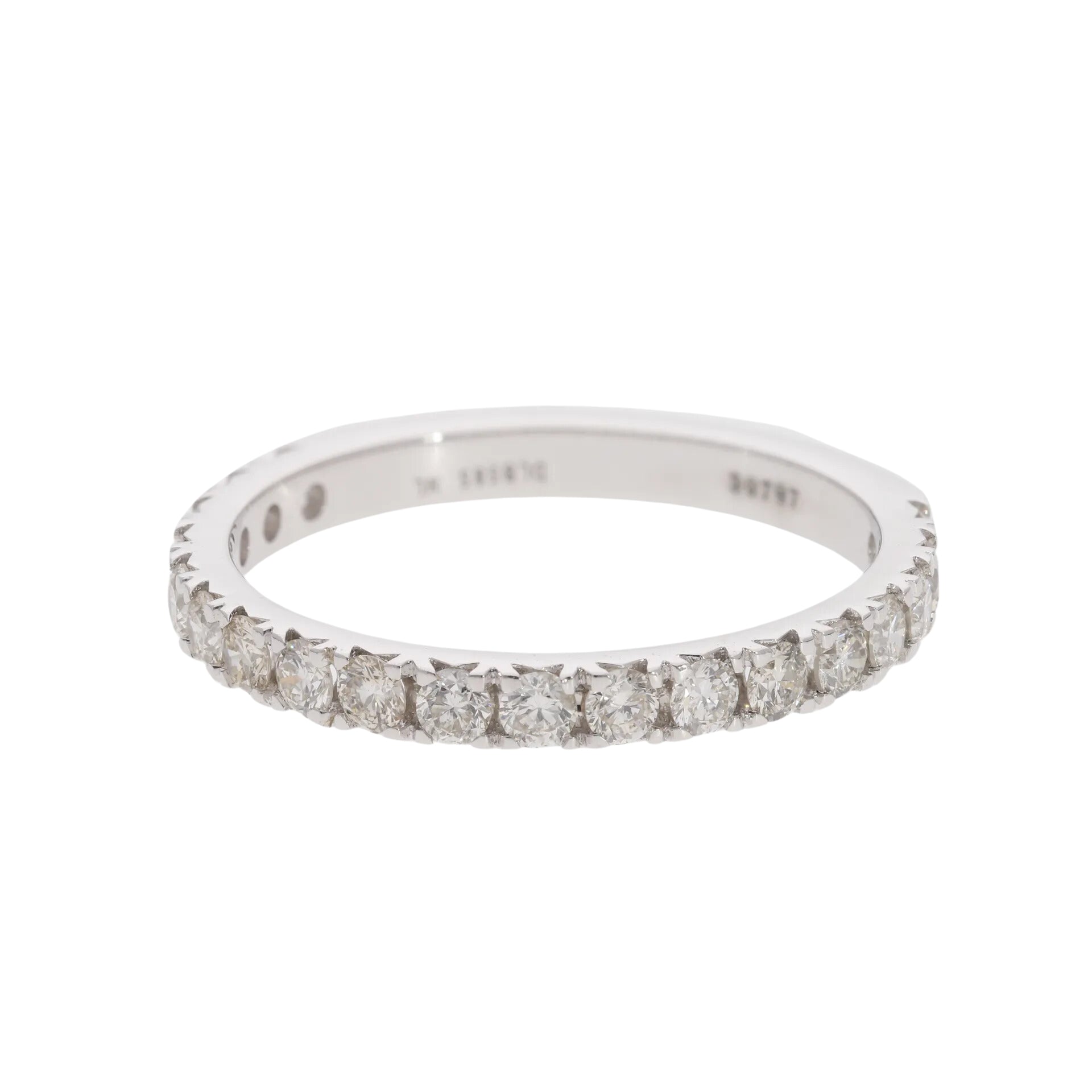 0.60 Ct Natural Pavé Diamond Eternity Ring - Helodia Jewelry