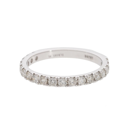 0.60 Ct Natural Pavé Diamond Eternity Ring - Helodia Jewelry