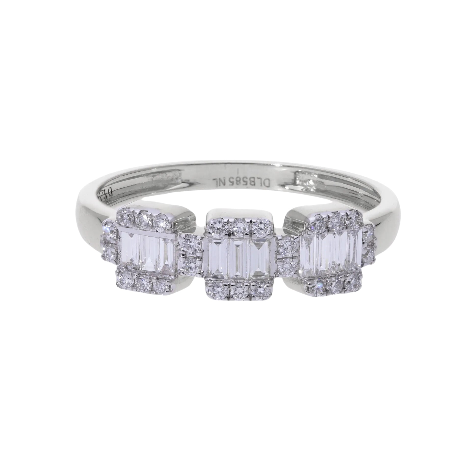0.40 Ct Natural Baguette Diamond Celeste Ring - Helodia Jewelry