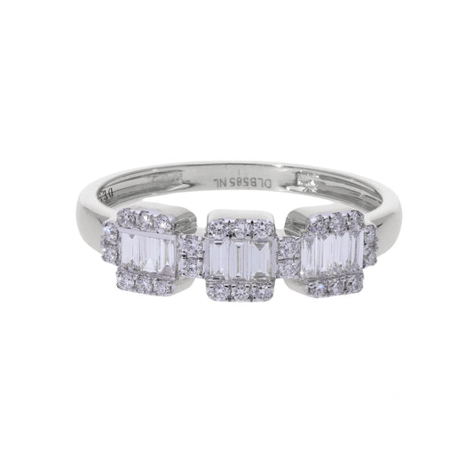 0.40 Ct Natural Baguette Diamond Celeste Ring - Helodia Jewelry