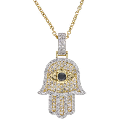 Natural Diamond Hamsa Charm