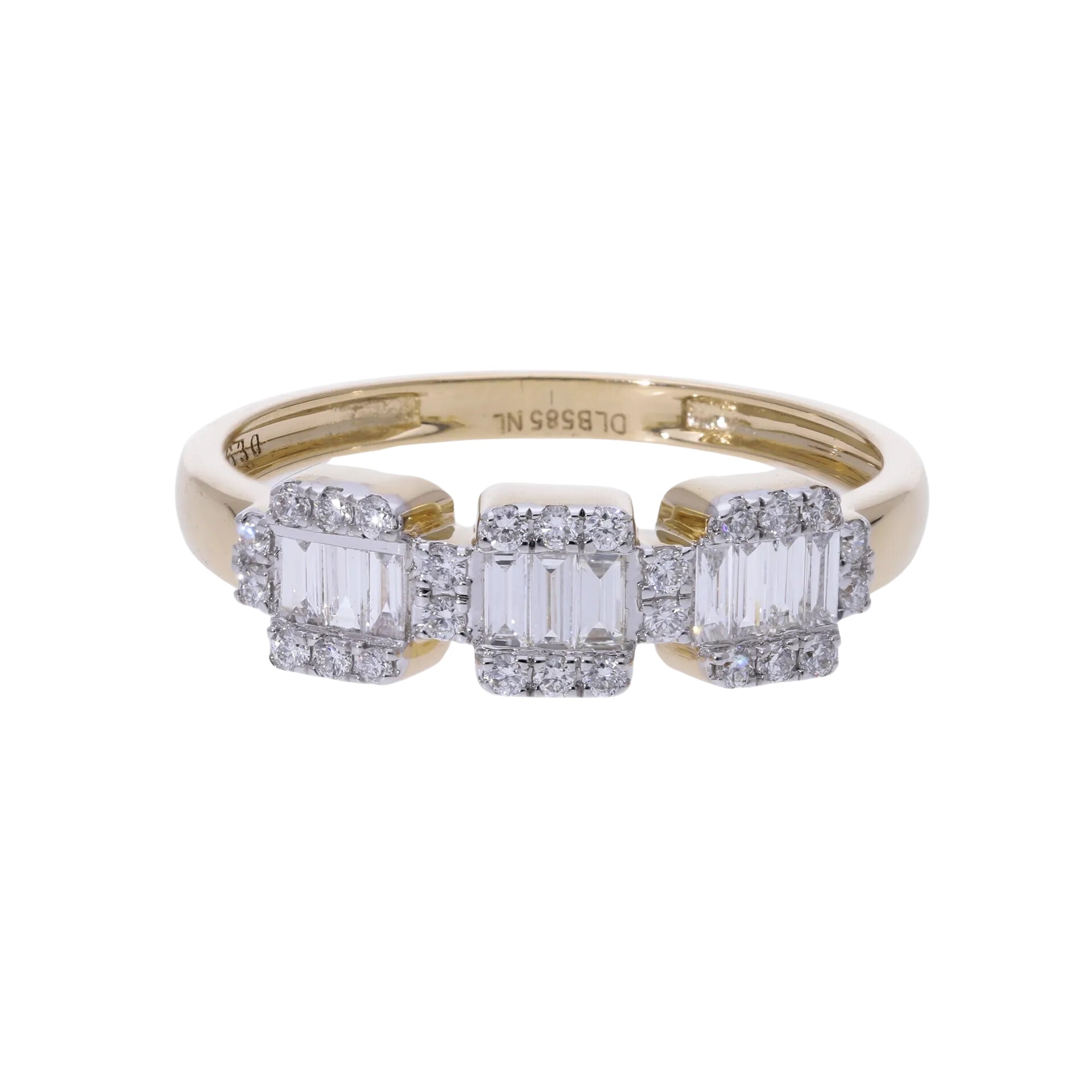 0.40 Ct Natural Baguette Diamond Celeste Ring - Helodia Jewelry