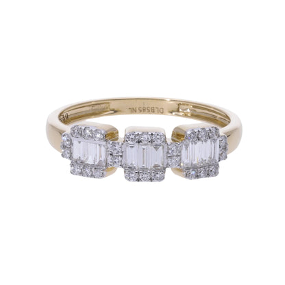 0.40 Ct Natural Baguette Diamond Celeste Ring - Helodia Jewelry