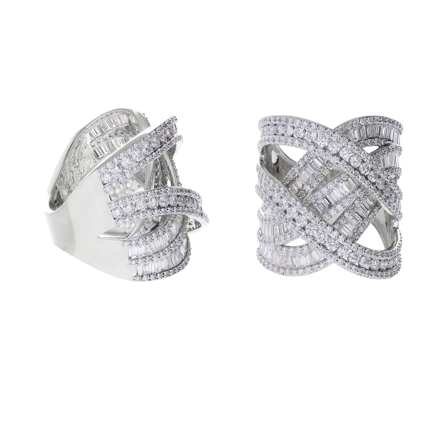 3.80 Ct Royal Natural Baguette Diamond Ring - Helodia Jewelry