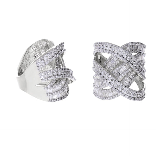 3.80 Ct Royal Natural Baguette Diamond Ring - Helodia Jewelry