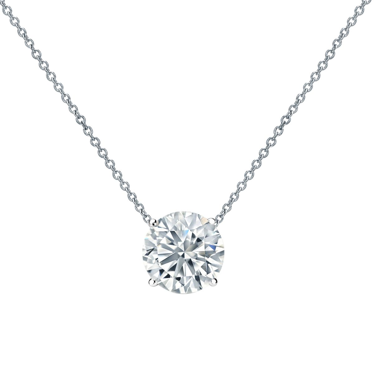 Lab Grown Diamond Solitaire Necklace - Helodia Jewelry