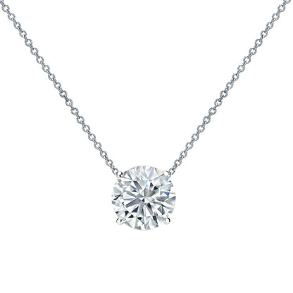 Lab Grown Diamond Solitaire Necklace - Helodia Jewelry