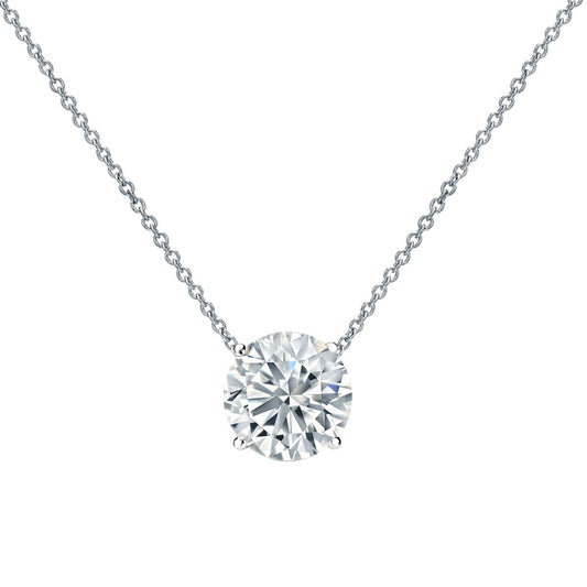 Lab Grown Diamond Solitaire Necklace - Helodia Jewelry