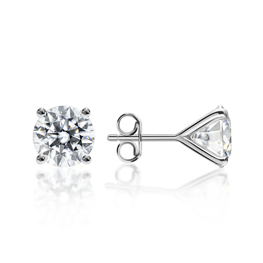 Lab Diamond Stud Earrings - Helodia Jewelry